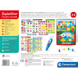 Clementoni Sapientino Scuola dell'Infanzia – Penna Interattiva Educativa 3-5 Anni