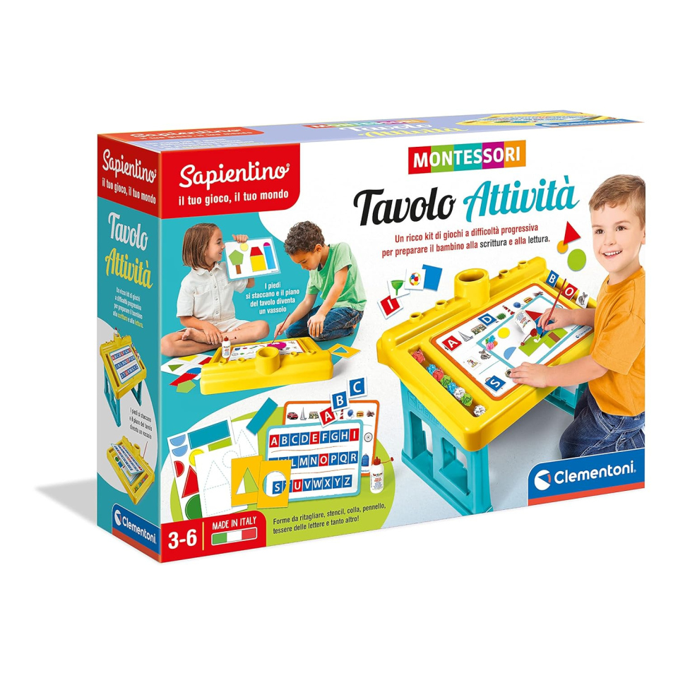 Sapientino Tavolo Attività Montessori Clementoni 3+