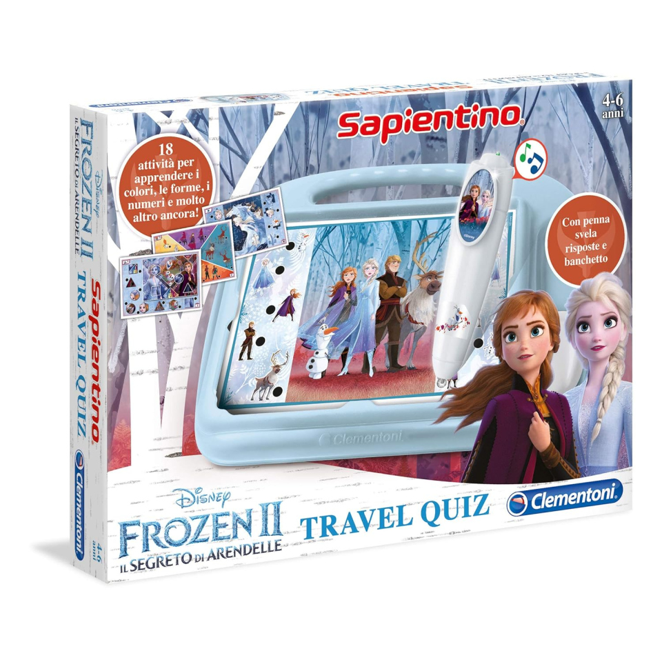 Sapientino Travel Quiz Frozen 2 – Penna Interattiva Clementoni