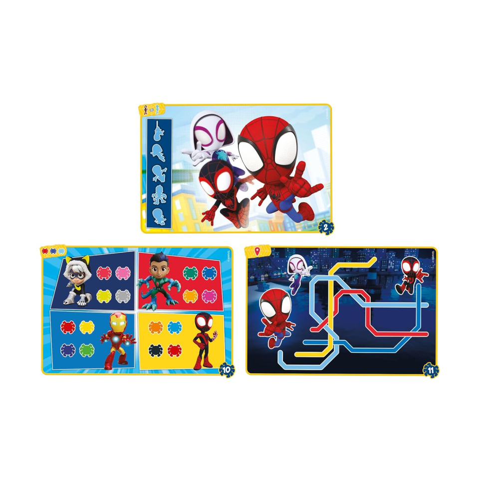 Clementoni Sapientino Travel Quiz Spidey – Penna Interattiva e Schede Educative