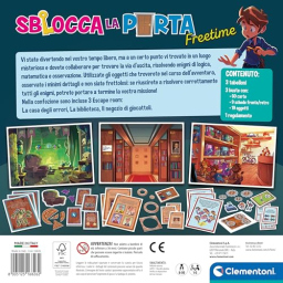 Clementoni Sblocca la Porta Freetime – Escape Room da Tavolo per Bambini