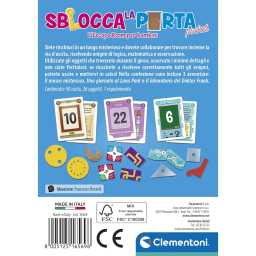 Clementoni Sblocca la Porta Pocket – Escape Room a Carte per Bambini