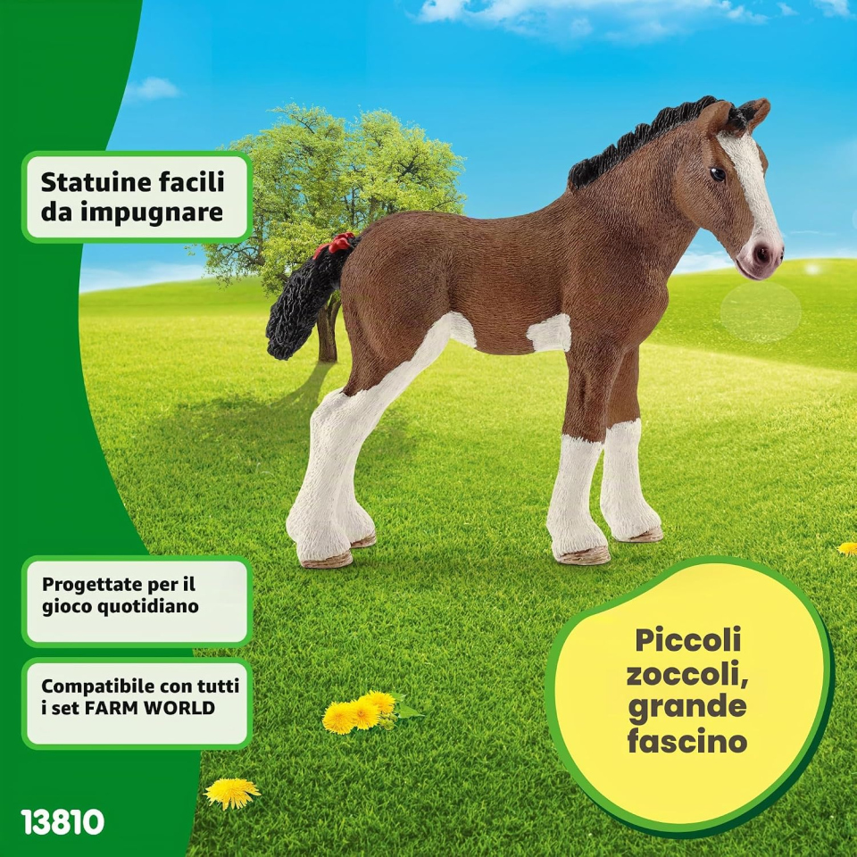 Schleich Farm World puledro Clydesdale dai 3 anni
