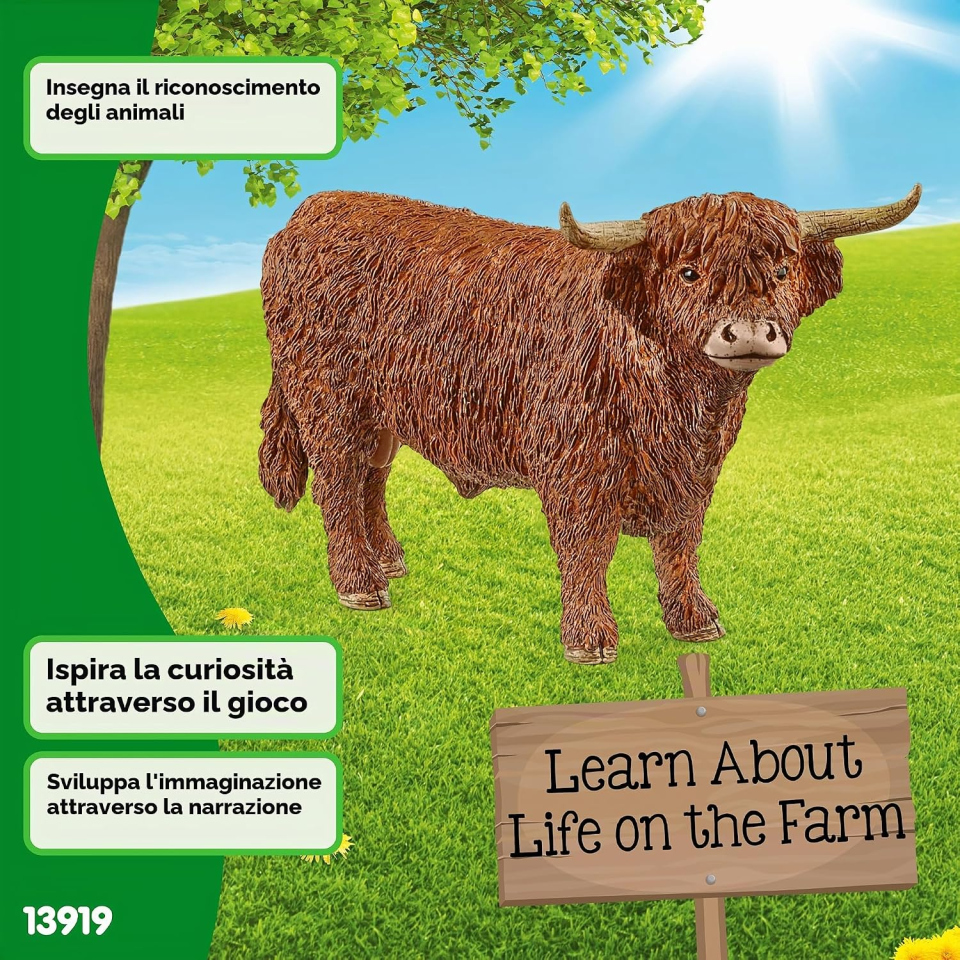 Schleich Farm World toro Highland dai 3 anni