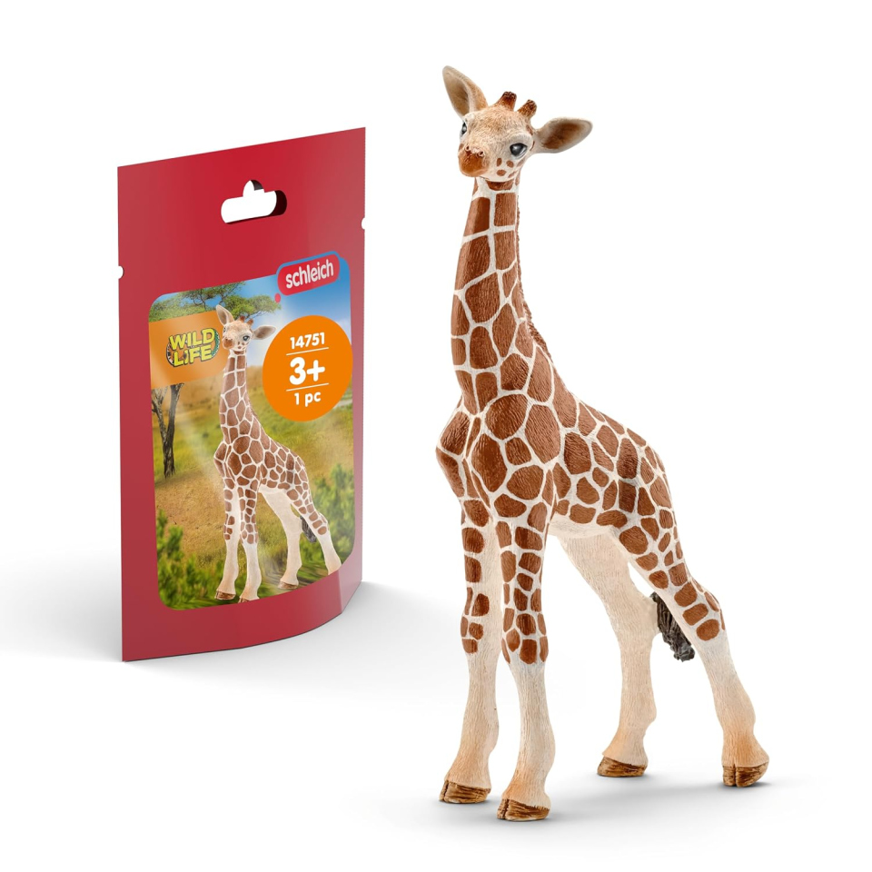 Schleich WILD LIFE cucciolo di giraffa realistico