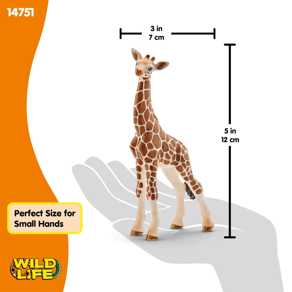 Schleich WILD LIFE cucciolo di giraffa realistico
