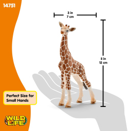 Schleich WILD LIFE cucciolo di giraffa realistico