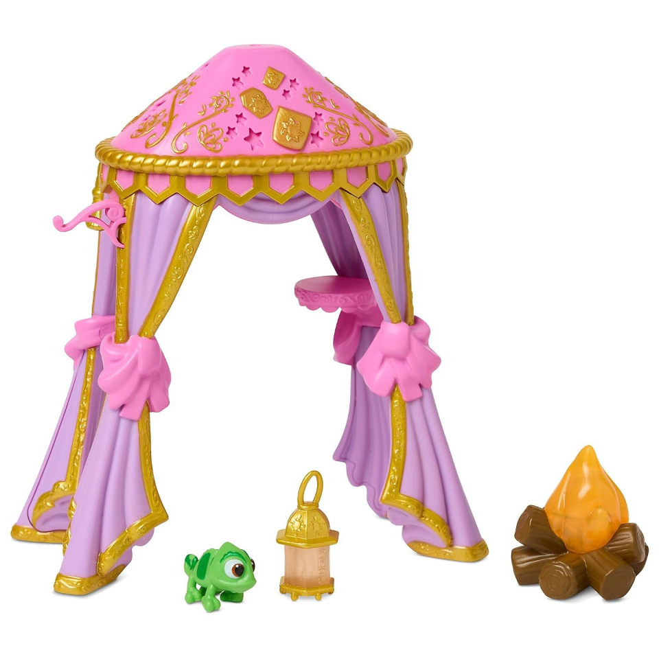 Set mini bambola Rapunzel Disney con Pascal, 10 pezzi