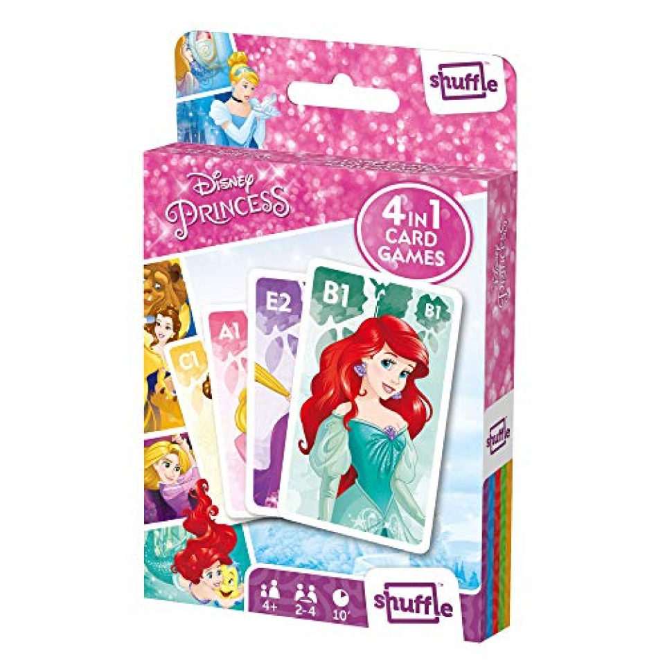 Shuffle Disney Princess gioco di carte 4 in 1