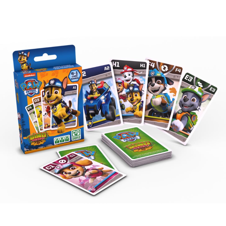 Shuffle Paw Patrol carte da gioco 4 in 1