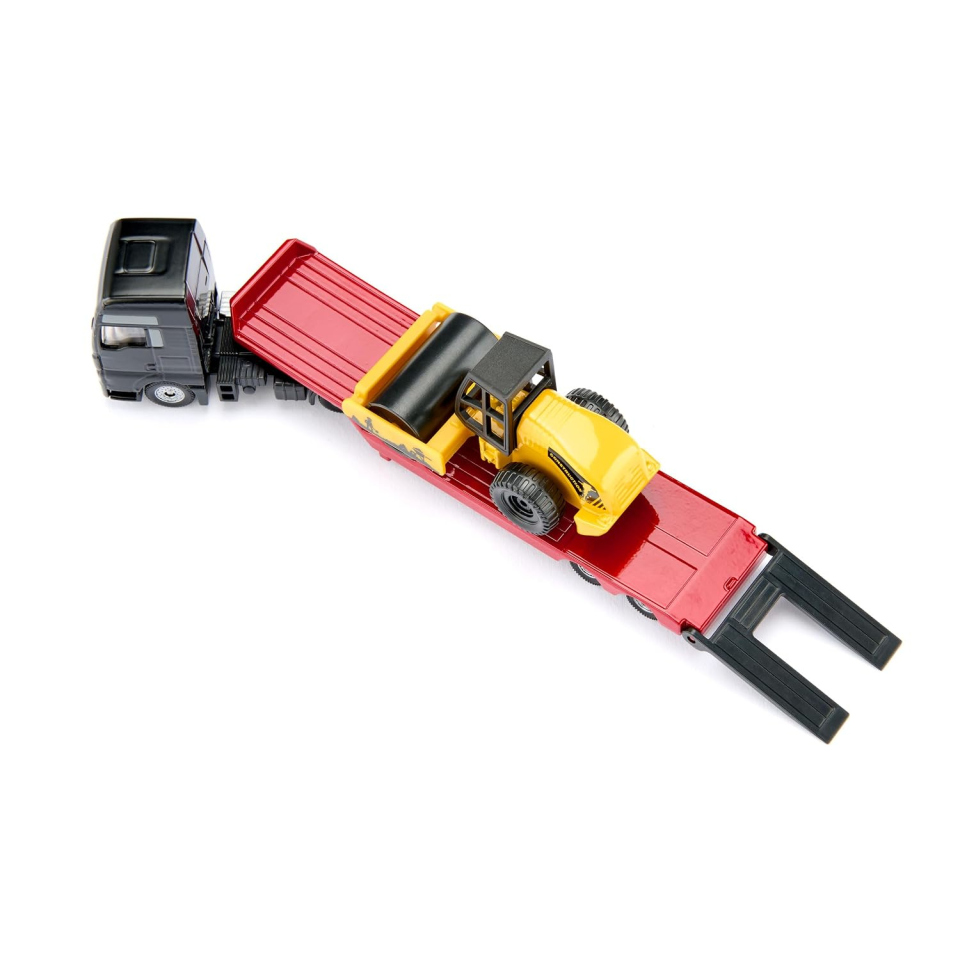 Siku camion MAN rullo compressore con rimorchio ribassato 1:87