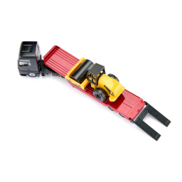 Siku camion MAN rullo compressore con rimorchio ribassato 1:87