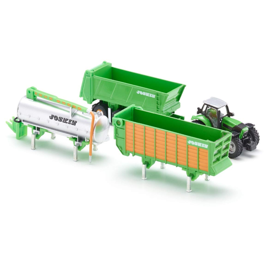 Siku Farmer trattore Deutz-Fahr con rimorchio Joskin 1:87