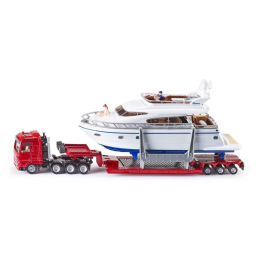 Siku Super camion trasporto yacht in scala 1:87