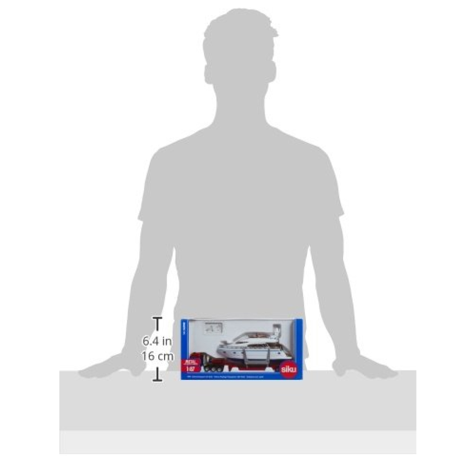 Siku Super camion trasporto yacht in scala 1:87