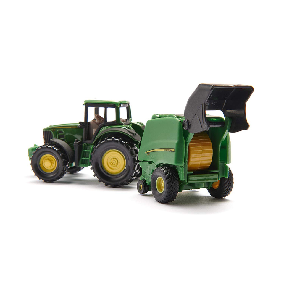 Siku trattore John Deere con pressa e 2 balle