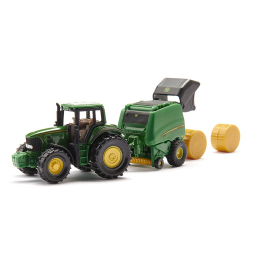 Siku trattore John Deere con pressa e 2 balle