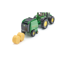 Siku trattore John Deere con pressa e 2 balle