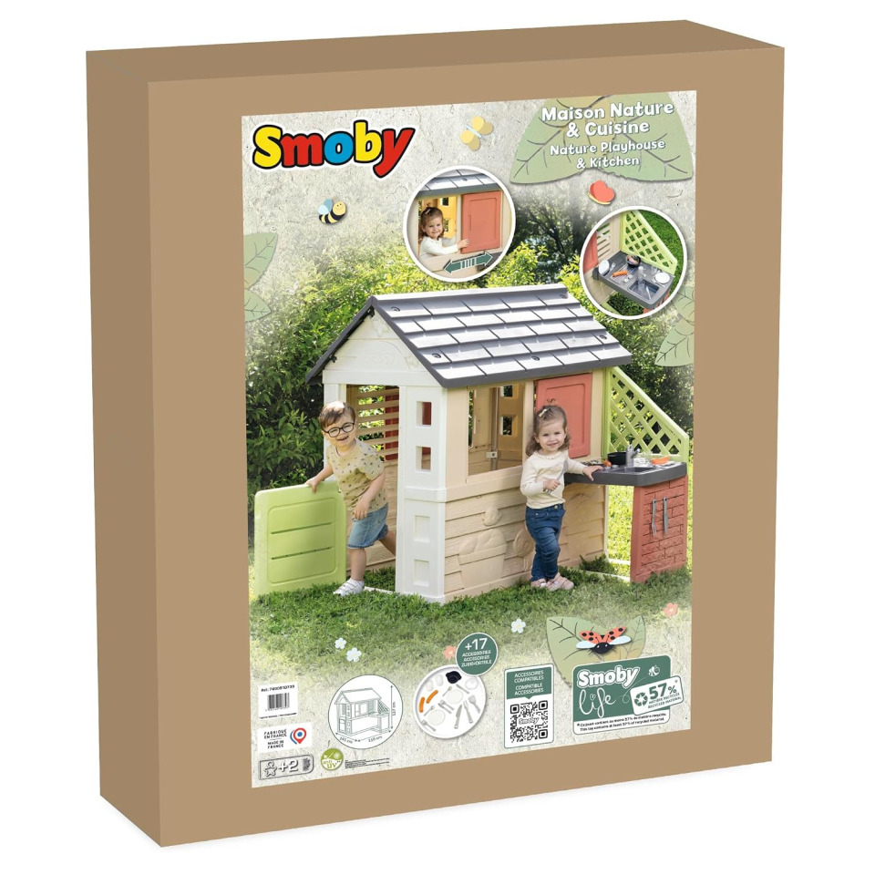 Smoby Life Nature casetta con cucina dai 2 anni