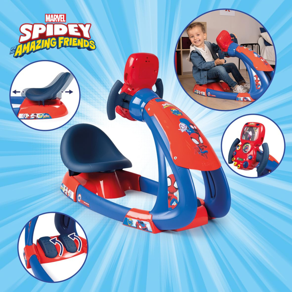 Smoby Spidey simulatore di guida regolabile