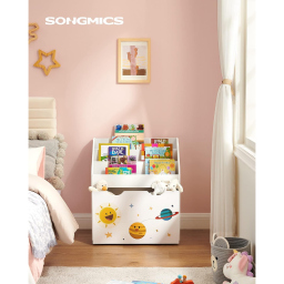 SONGMICS Teza portagiochi con libreria per bambini