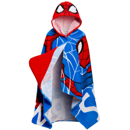 Spider-Man poncho asciugamano con cappuccio in cotone