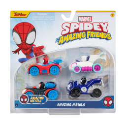 Marvel Spidey macchinine in metallo, set da 4 veicoli