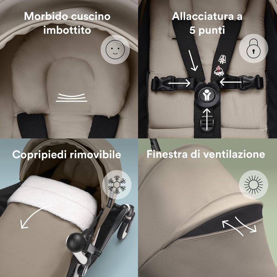 Stokke YOYO3 passeggino con pack 0+ e 6+