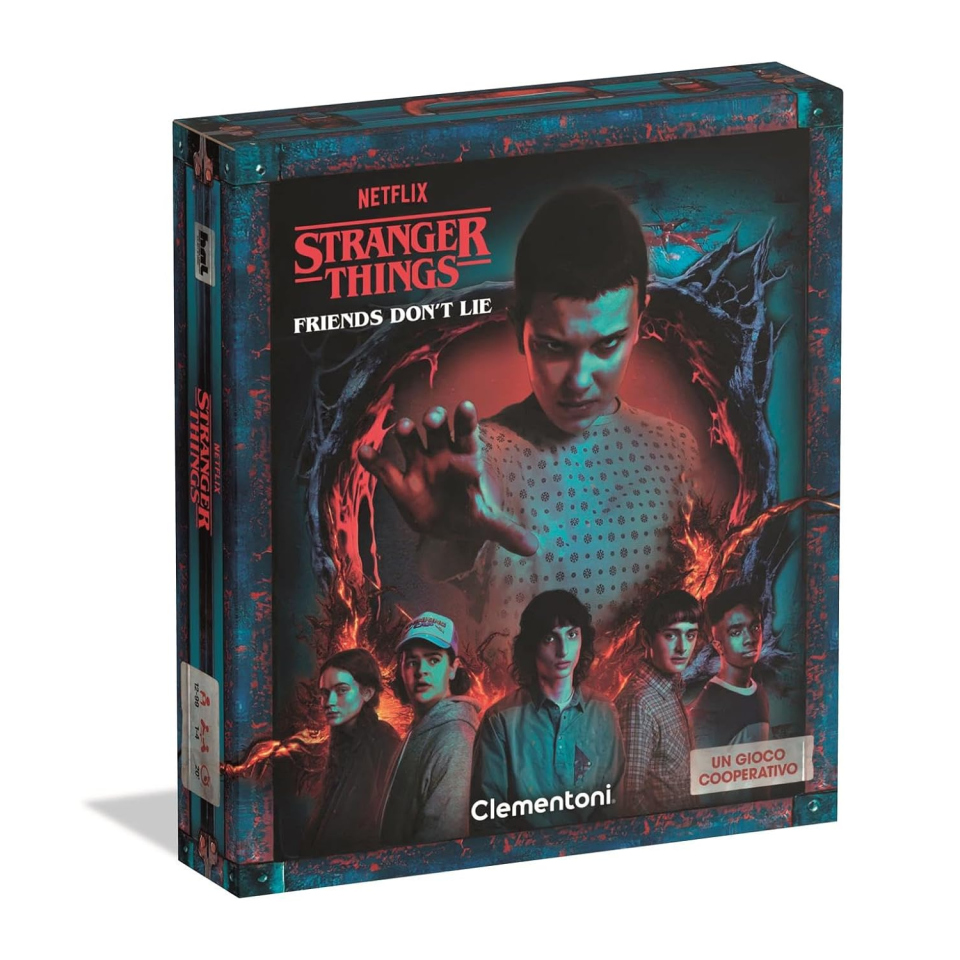 Clementoni Stranger Things Friends Don't Lie – Gioco da Tavolo Cooperativo