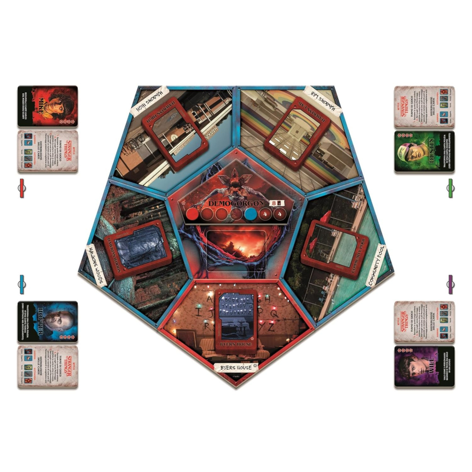 Clementoni Stranger Things Friends Don't Lie – Gioco da Tavolo Cooperativo