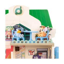 Supermercato di Bluey – Playset con Scale Mobili, 2 Figure e Accessori