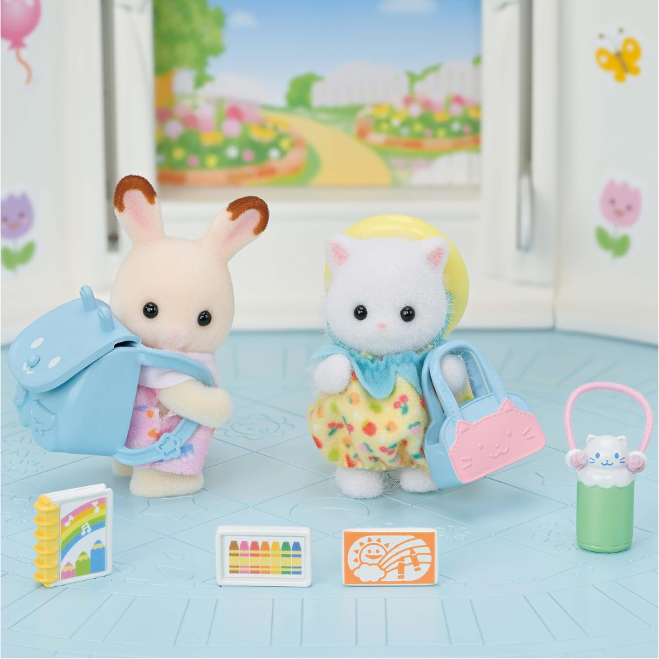 Sylvanian Families Amici dell'Asilo playset con due bebè