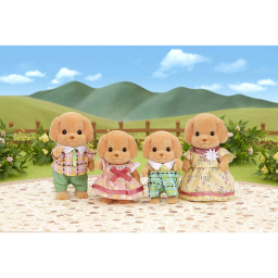 Sylvanian Families Famiglia Barboncino con 4 figure
