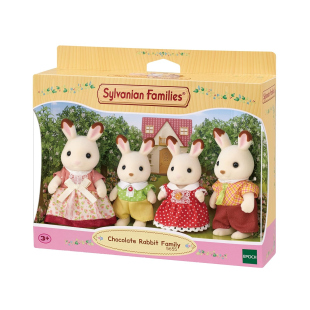 Sylvanian Families pupazzetti Coniglio Cioccolato, set 4 figure