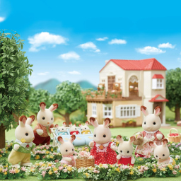 Sylvanian Families pupazzetti Coniglio Cioccolato, set 4 figure