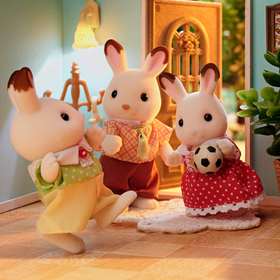 Sylvanian Families pupazzetti Coniglio Cioccolato, set 4 figure