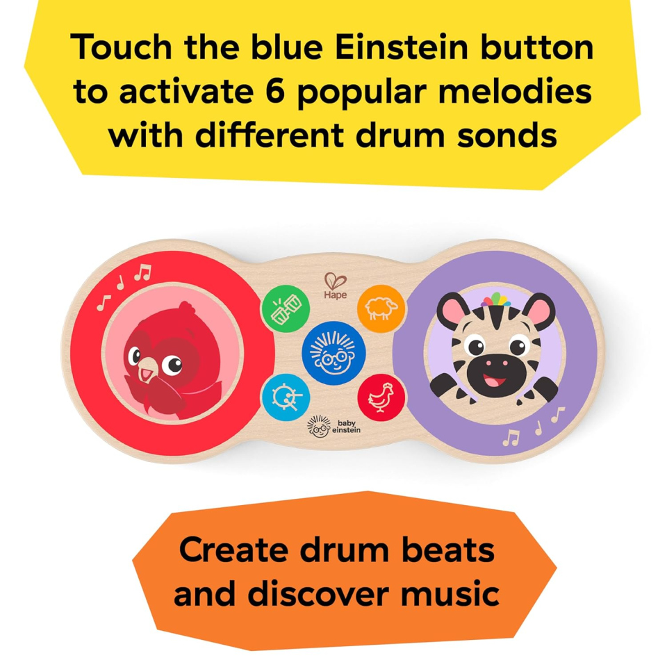 Baby Einstein Tamburo Magic Touch in Legno Hape