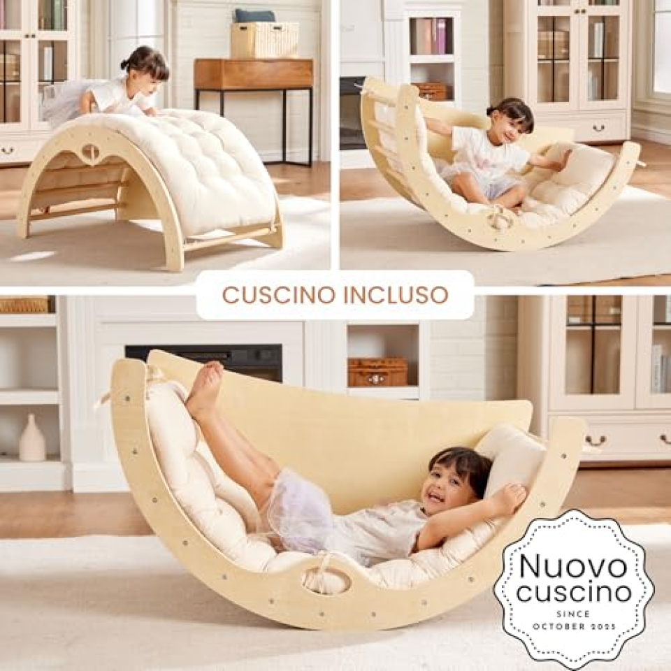 Teedum arco da arrampicata Montessori in legno
