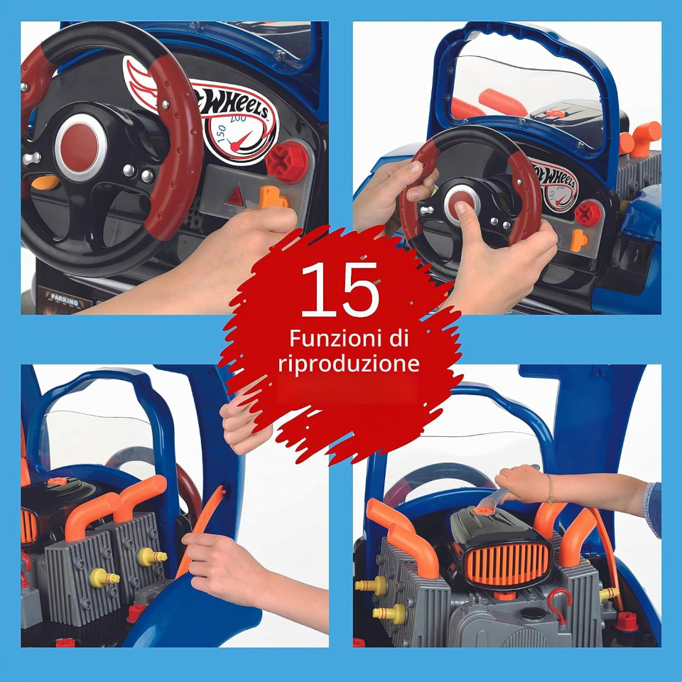 Theo Klein Hot Wheels auto montabile con 15 funzioni