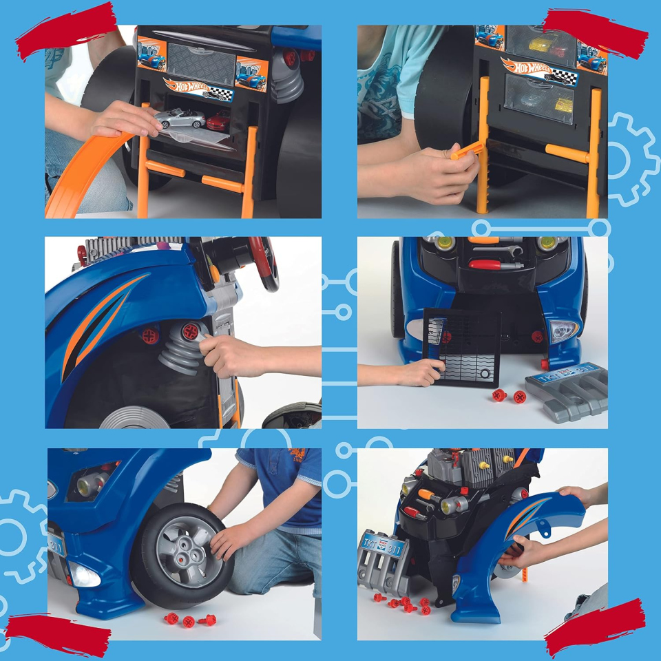 Theo Klein Hot Wheels auto montabile con 15 funzioni