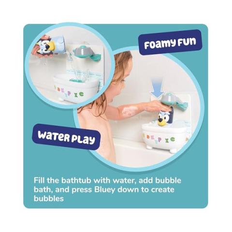 Toomies Bluey Giocattolo da Bagno con Doccia e Schiuma