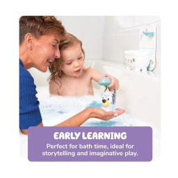 Toomies Bluey Giocattolo da Bagno con Doccia e Schiuma