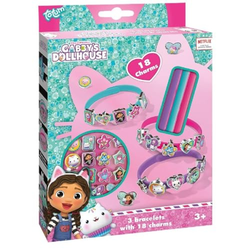 Totum Gabby's Dollhouse braccialetti con 18 ciondoli