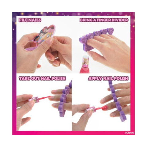 Townley Girl Disney Princess – Set 15 Smalti Acqua Peel Off per Bambine