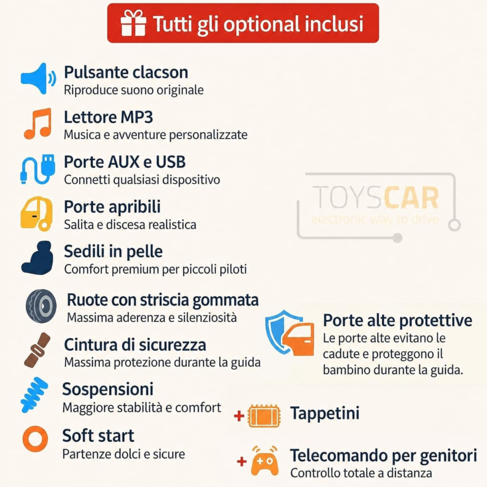 TOYSCAR Audi RS6 auto elettrica con telecomando