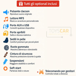 TOYSCAR Big Adventure auto elettrica a due posti