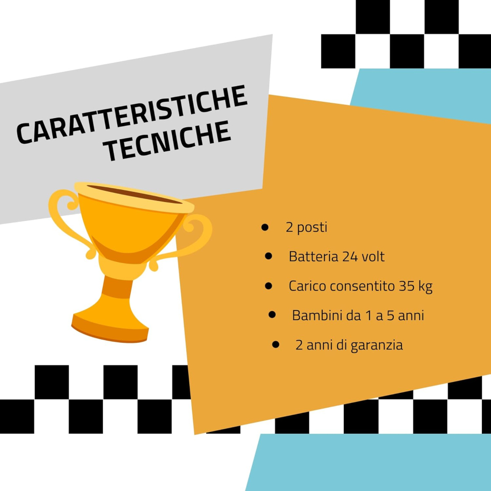 TOYSCAR Big Adventure auto elettrica a due posti