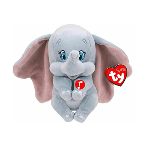 TY Sparkle Peluche Dumbo Disney 20 cm con Suono