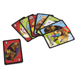 UNO Minecraft gioco di carte con scatola metallica