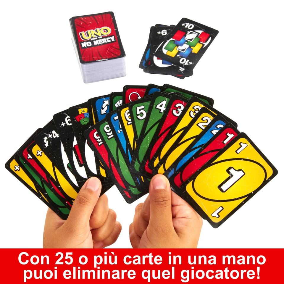 UNO No Mercy Mattel gioco di carte dai 7 anni